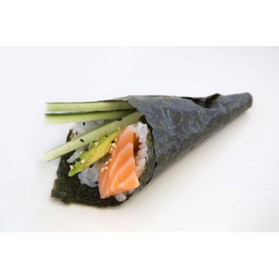 Sake temaki