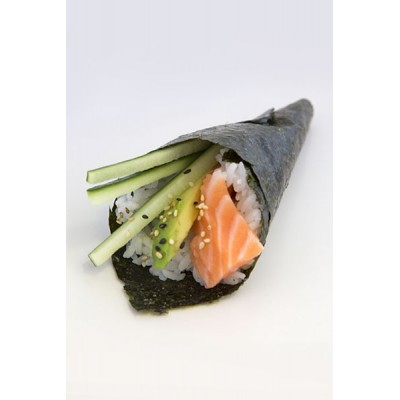 Sake fumé temaki